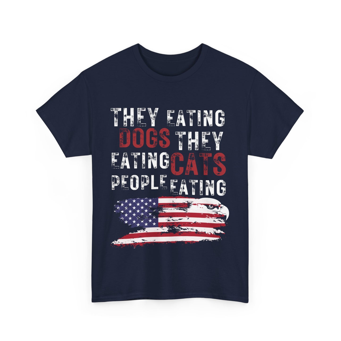 Show your pride | They Eating People Patriotic T-Shirt Navy