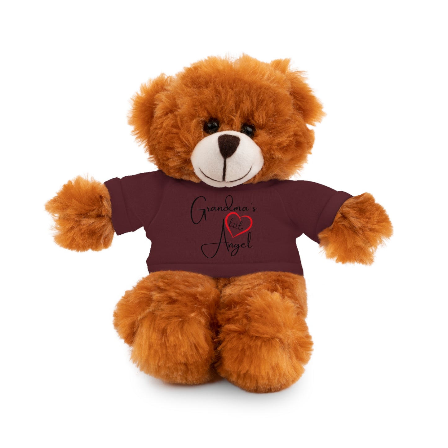 Cuddle Critters 8" Plushie | Grandmas little Angel soft toy Maroon Bear 8"