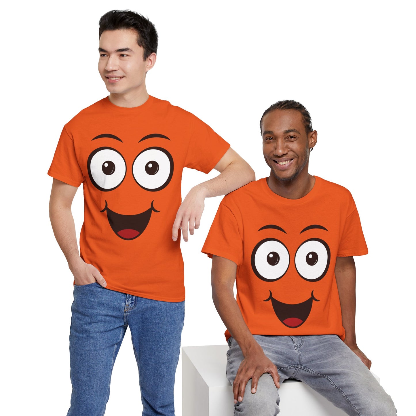Cute and Quirky | Face Goofy Exaggerated Smiling Face T-Shirt