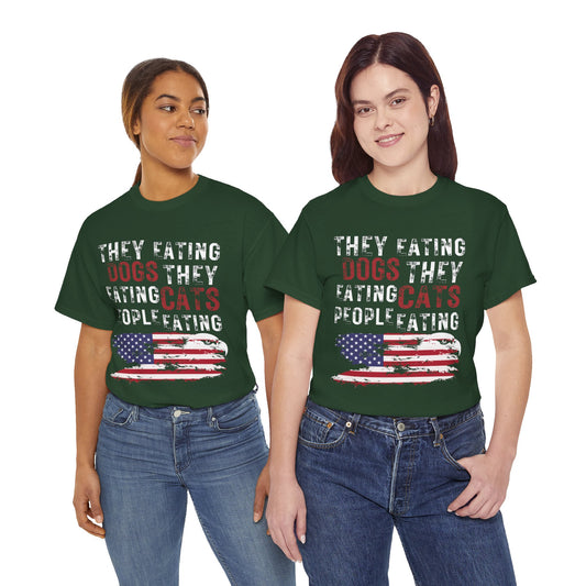 Show your pride | They Eating People Patriotic T-Shirt Forest Green