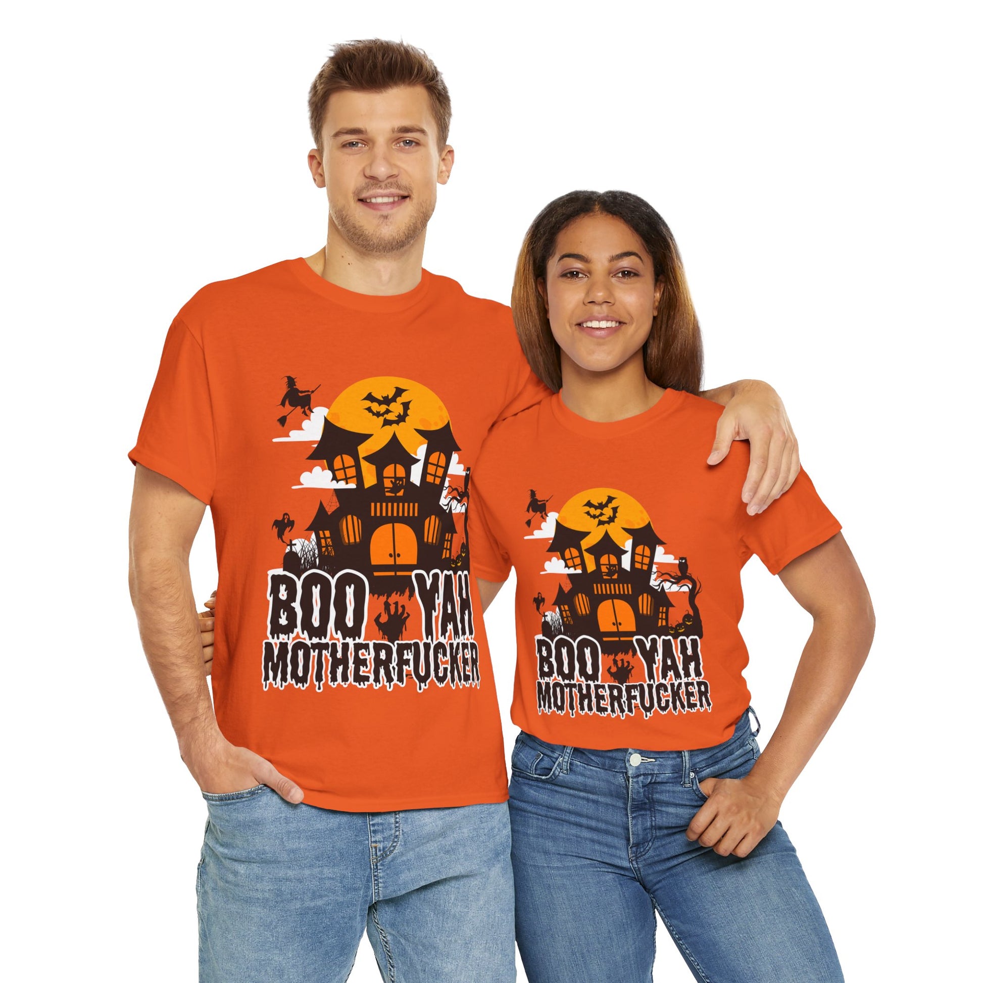 Halloween | Boo Yah Motherfucker T-Shirt Orange