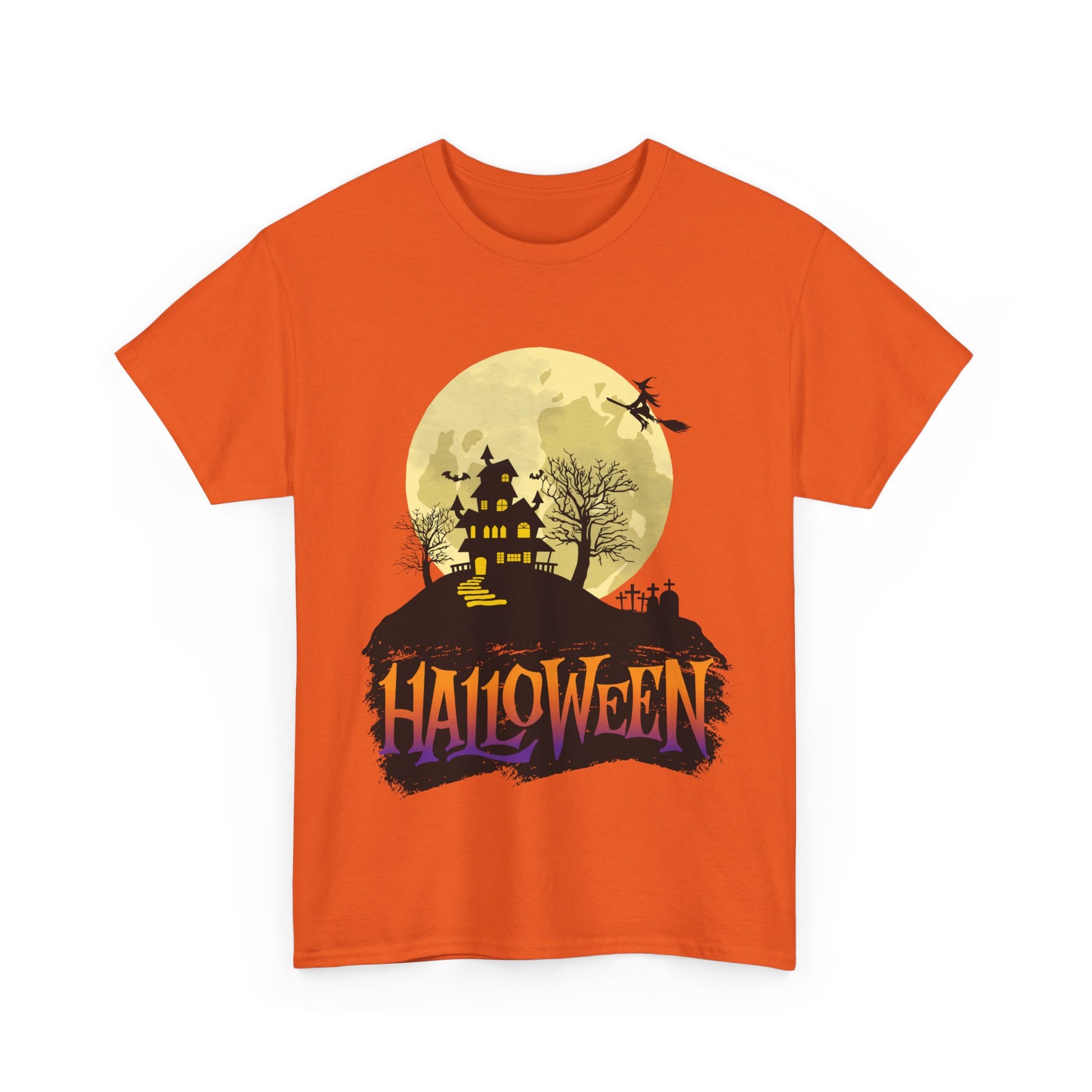 Halloween | Haunted House T-Shirt Orange