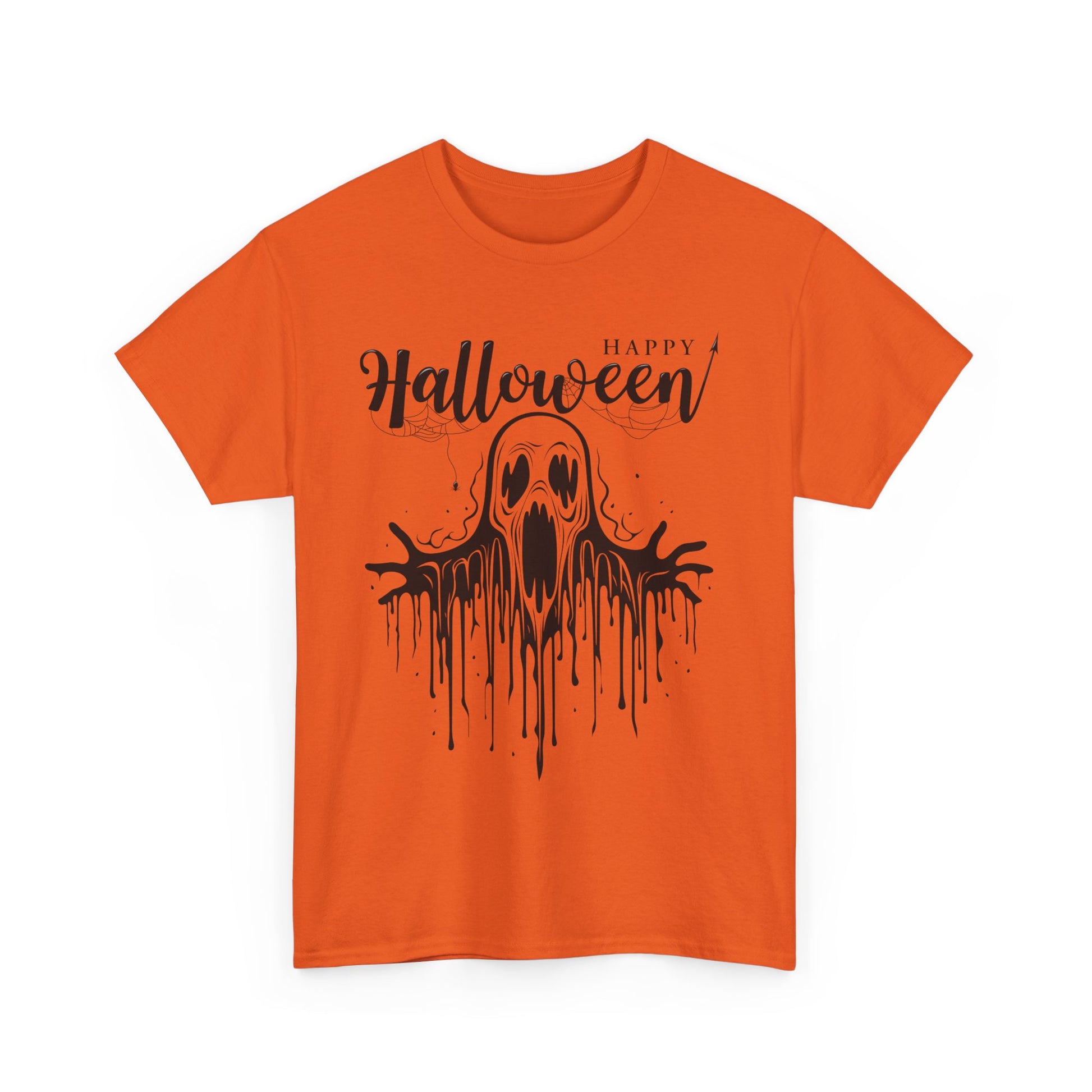 Halloween | Melting Scream Face T-Shirt Orange