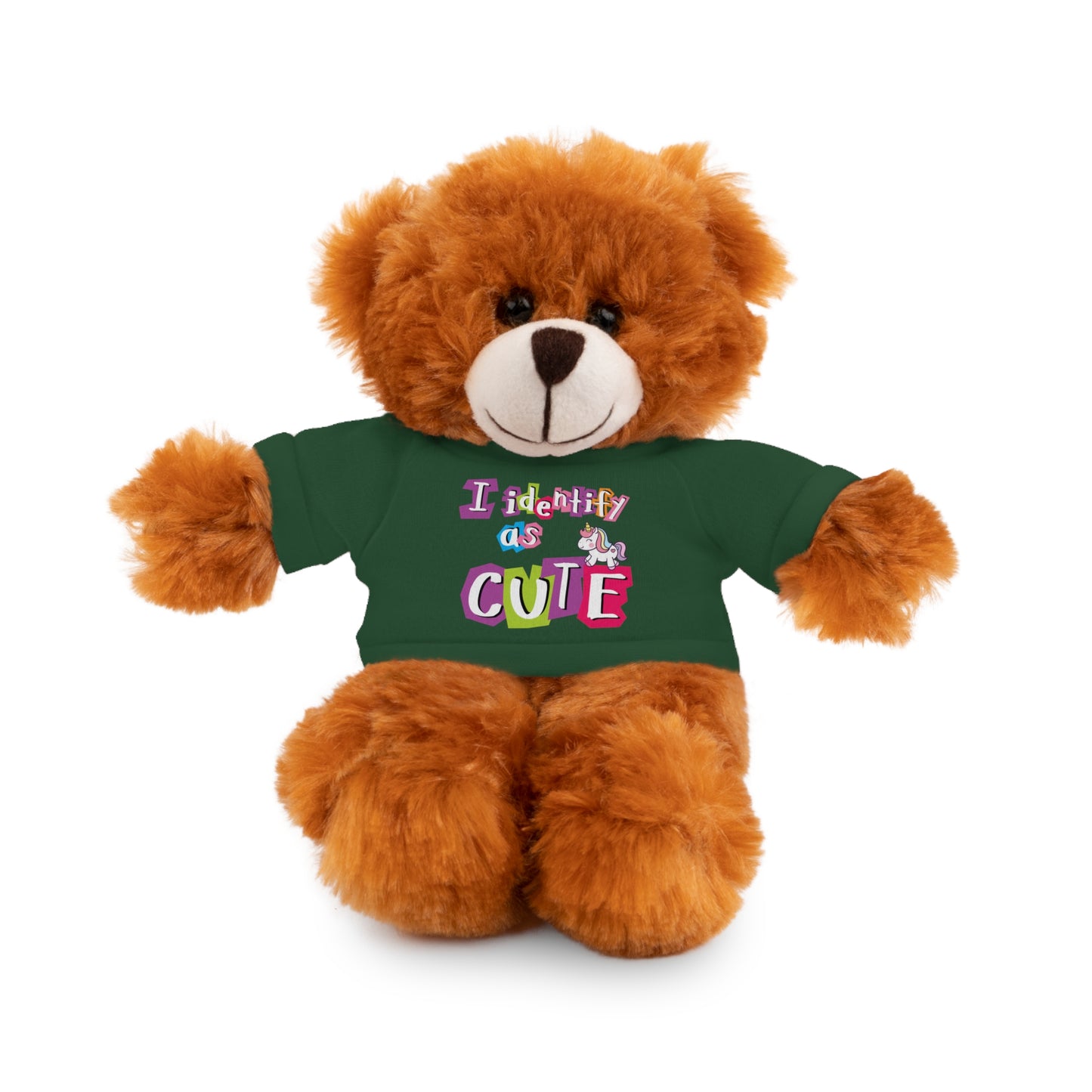 Cuddle Critters 8" Plushie | I Identify as Cute soft toy Forest Green Bear 8"