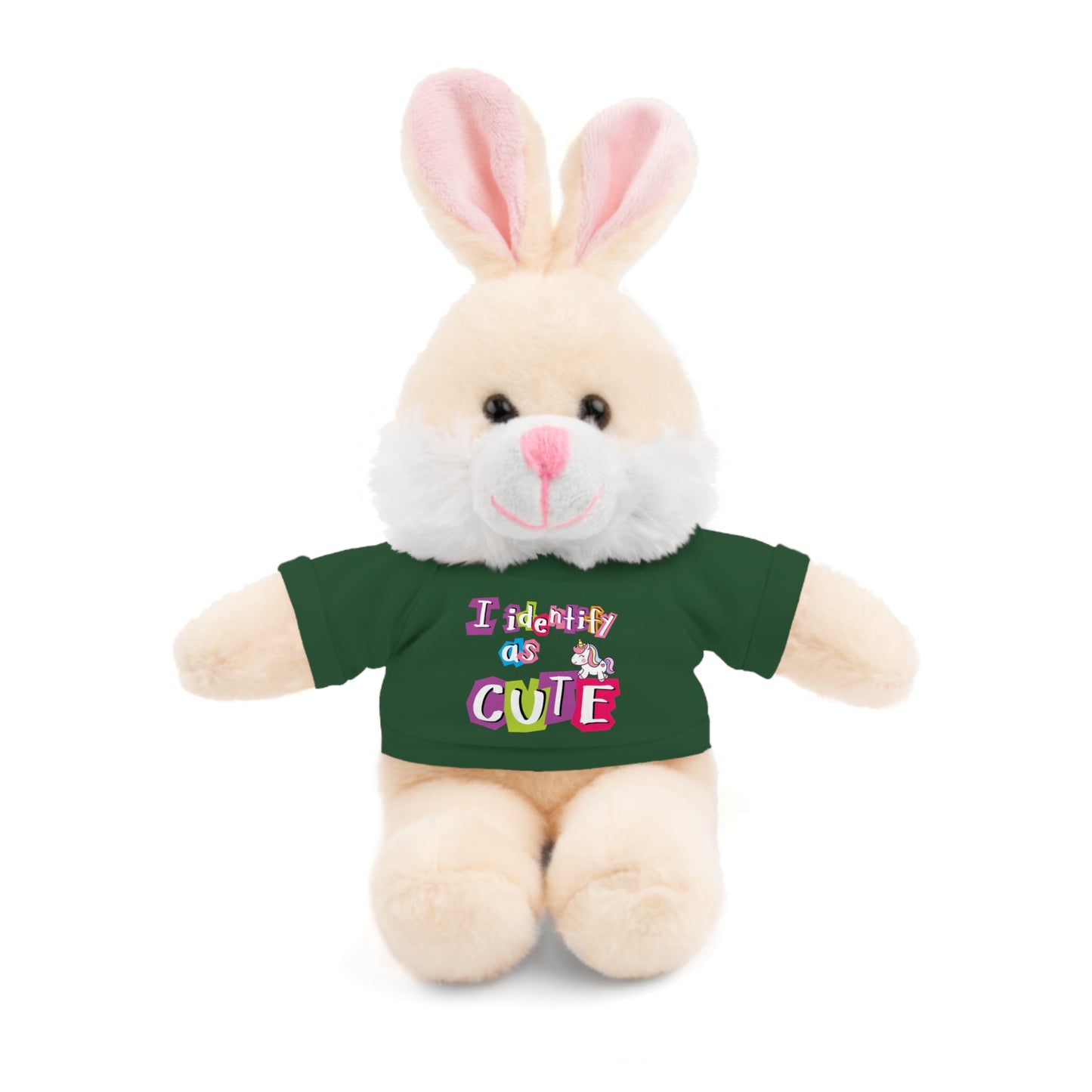 Cuddle Critters 8" Plushie | I Identify as Cute soft toy Forest Green Bunny 8"