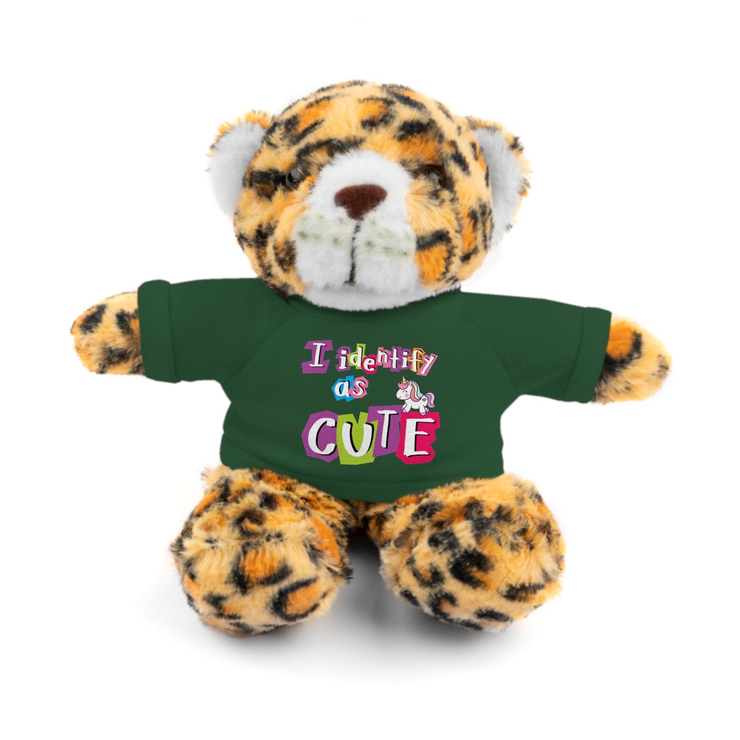 Cuddle Critters 8" Plushie | I Identify as Cute soft toy Forest Green Jaguar 8"