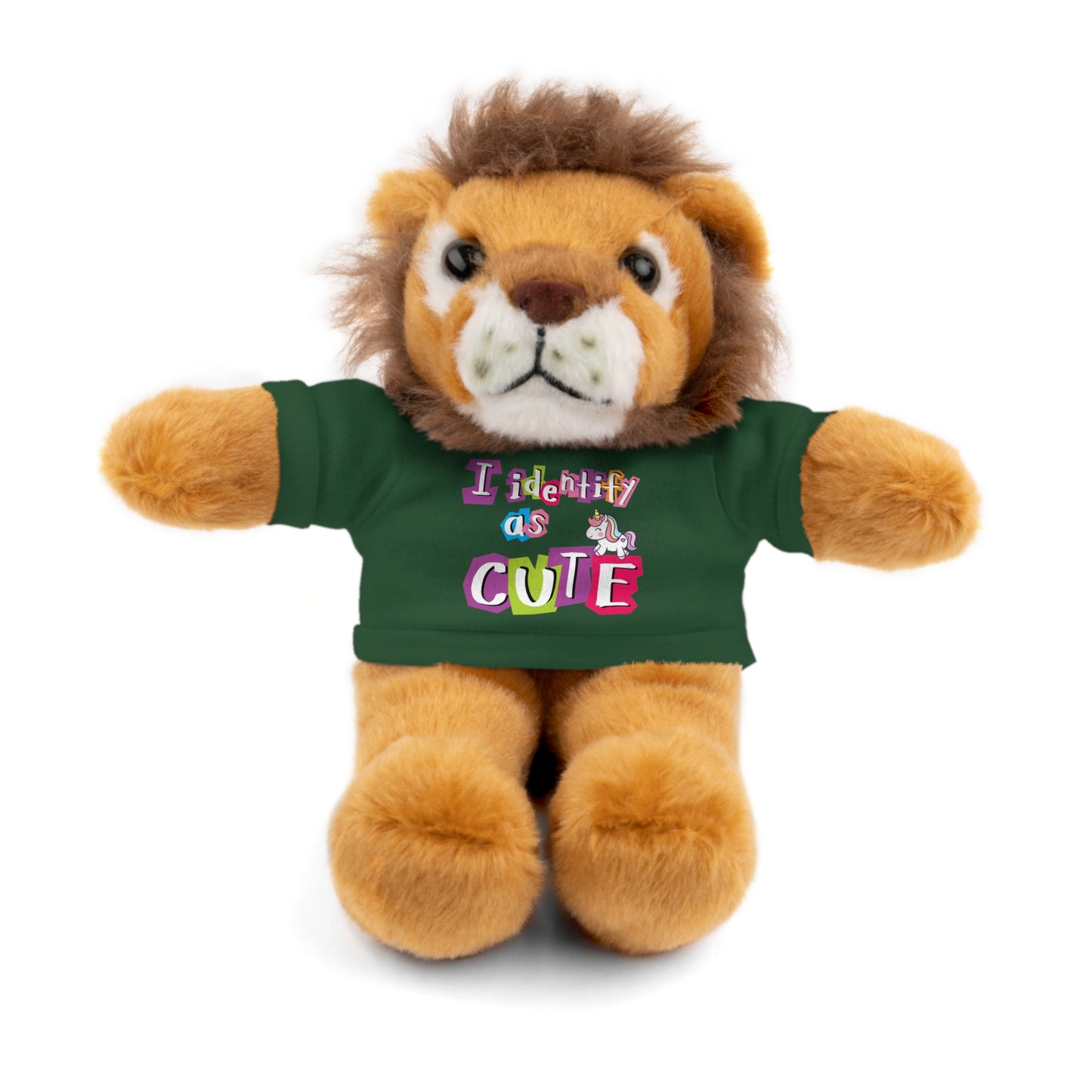 Cuddle Critters 8" Plushie | I Identify as Cute soft toy Forest Green Lion 8"