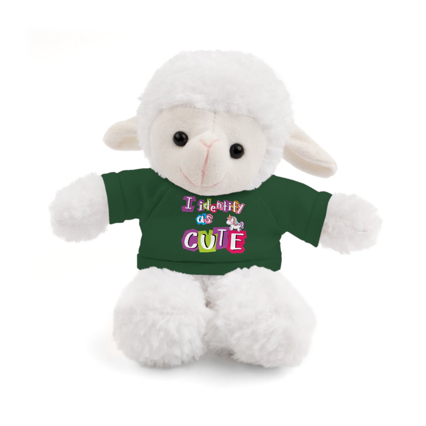 Cuddle Critters 8" Plushie | I Identify as Cute soft toy Forest Green Sheep 8"