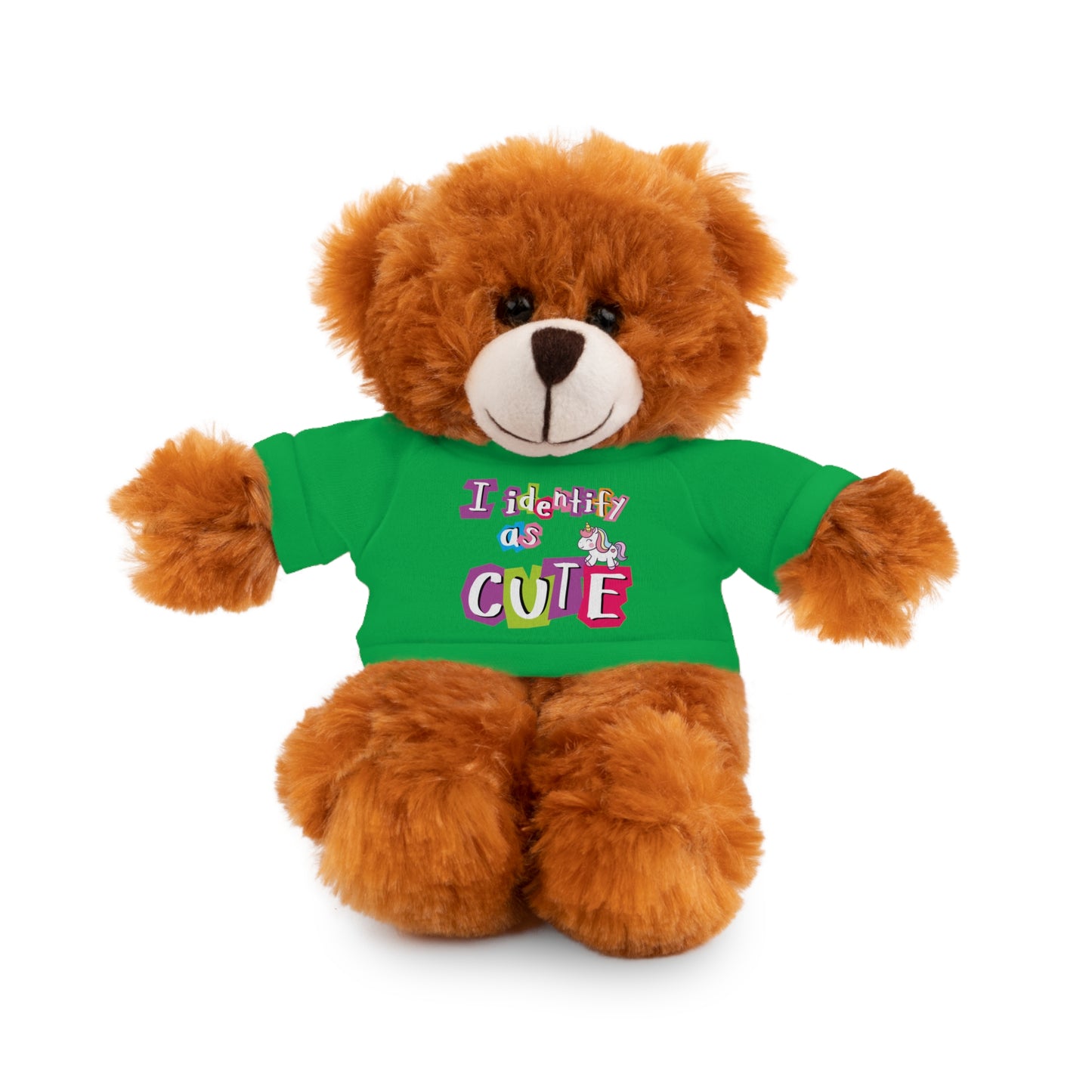 Cuddle Critters 8" Plushie | I Identify as Cute soft toy Irish Green Bear 8"