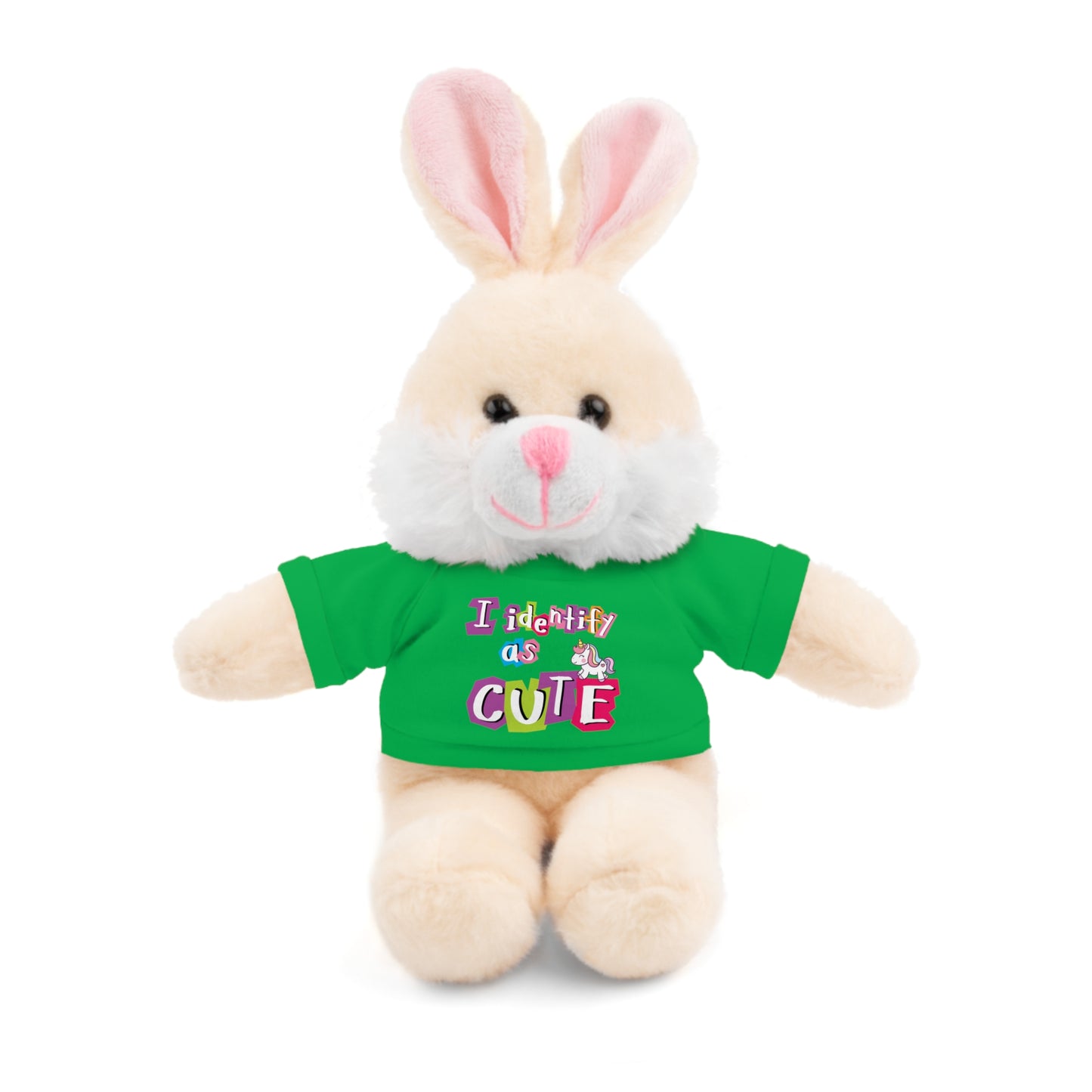 Cuddle Critters 8" Plushie | I Identify as Cute soft toy Irish Green Bunny 8"