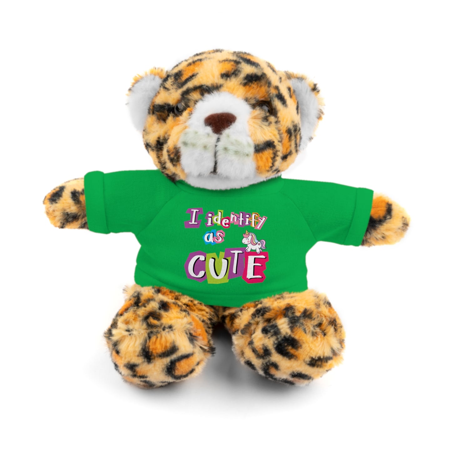 Cuddle Critters 8" Plushie | I Identify as Cute soft toy Irish Green Jaguar 8"