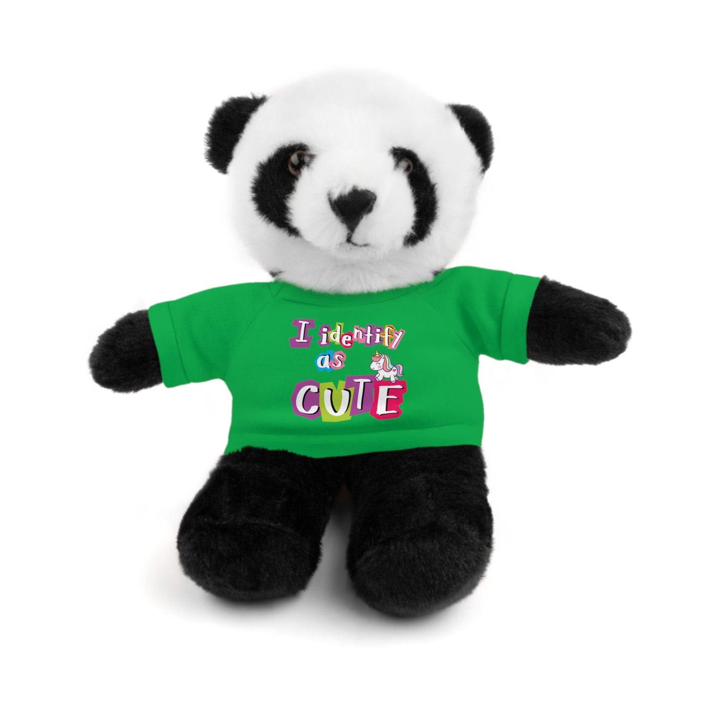 Cuddle Critters 8" Plushie | I Identify as Cute soft toy Irish Green Panda 8"