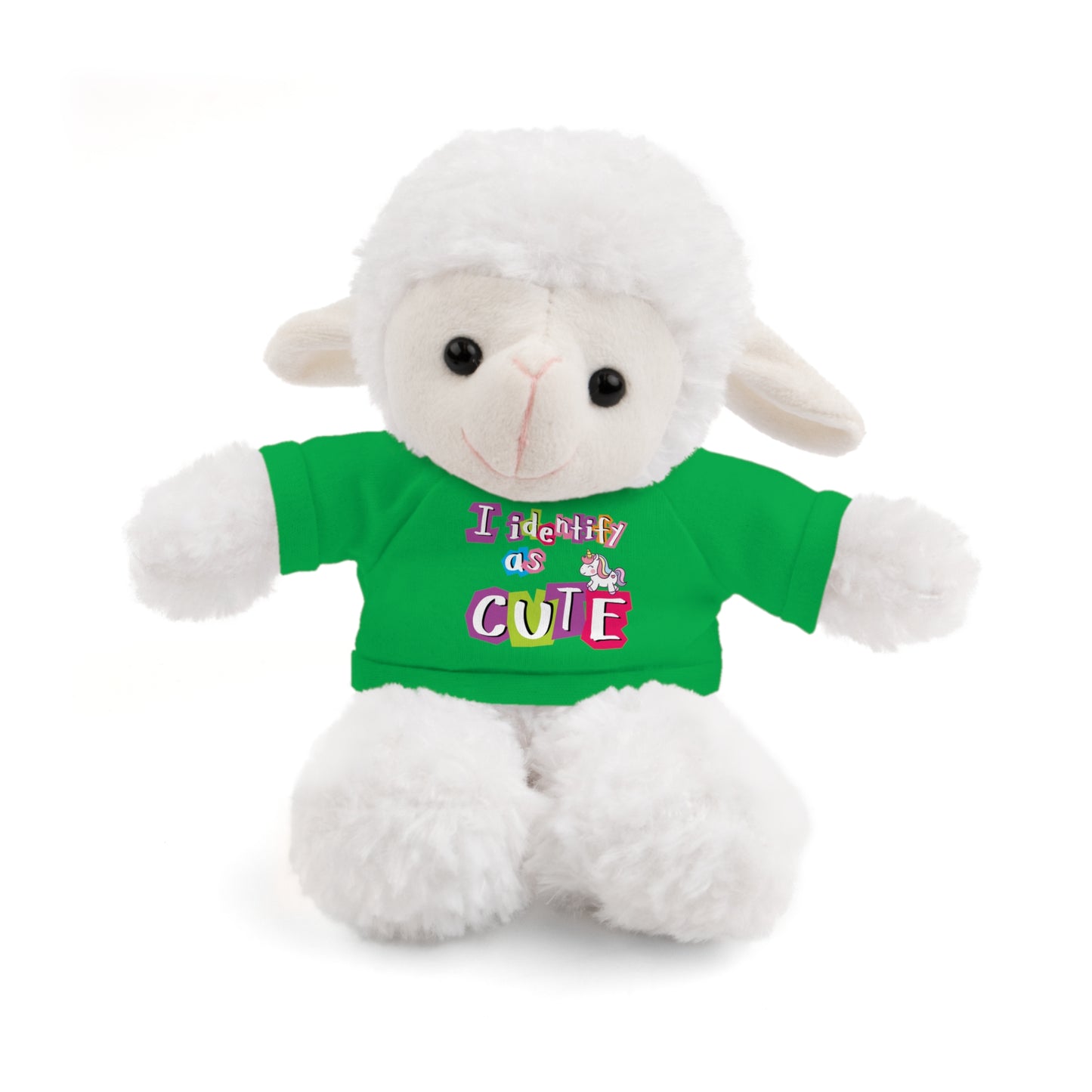 Cuddle Critters 8" Plushie | I Identify as Cute soft toy Irish Green Sheep 8"