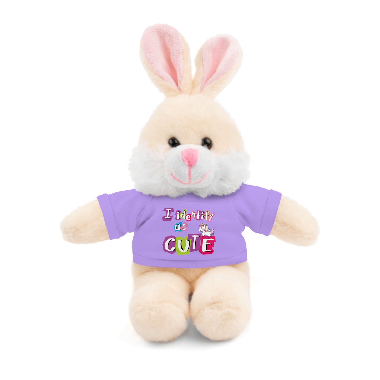 Cuddle Critters 8" Plushie | I Identify as Cute soft toy Lavender Bunny 8"