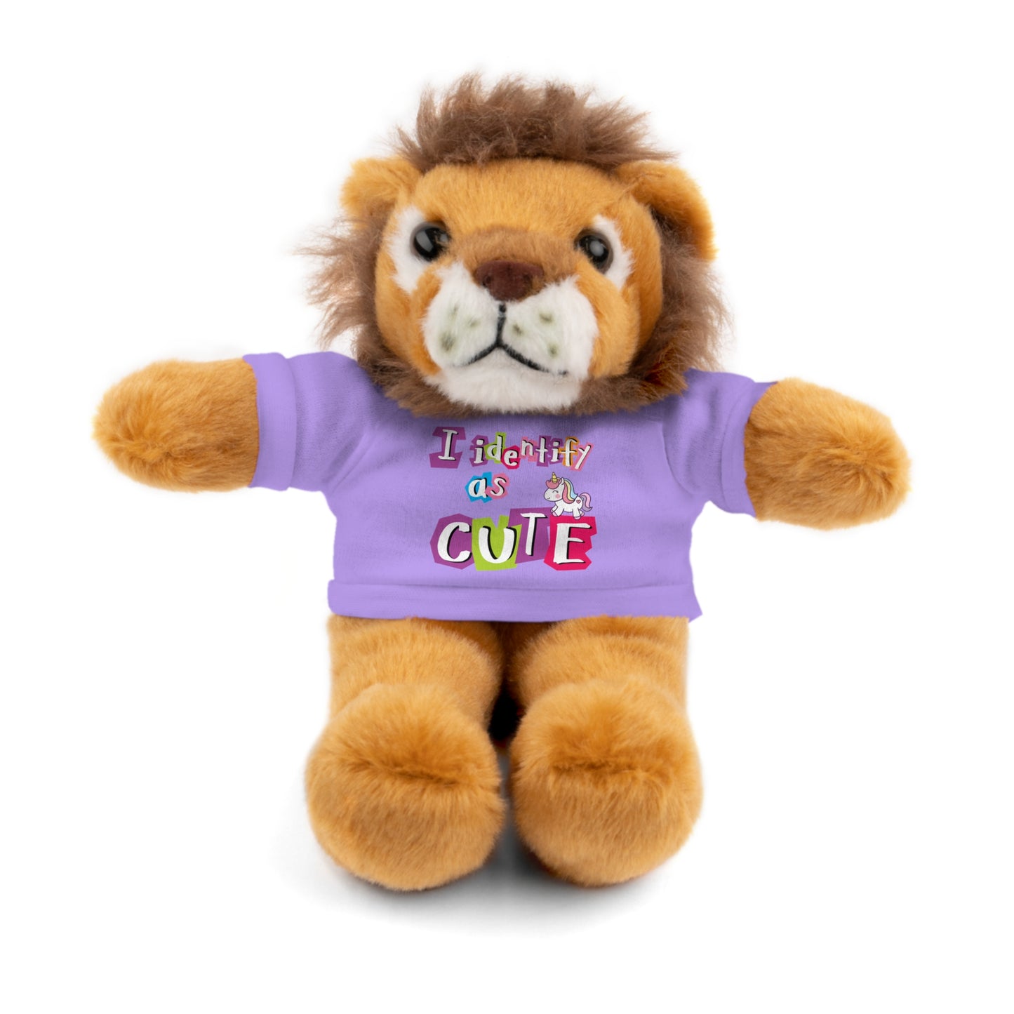 Cuddle Critters 8" Plushie | I Identify as Cute soft toy Lavender Lion 8"