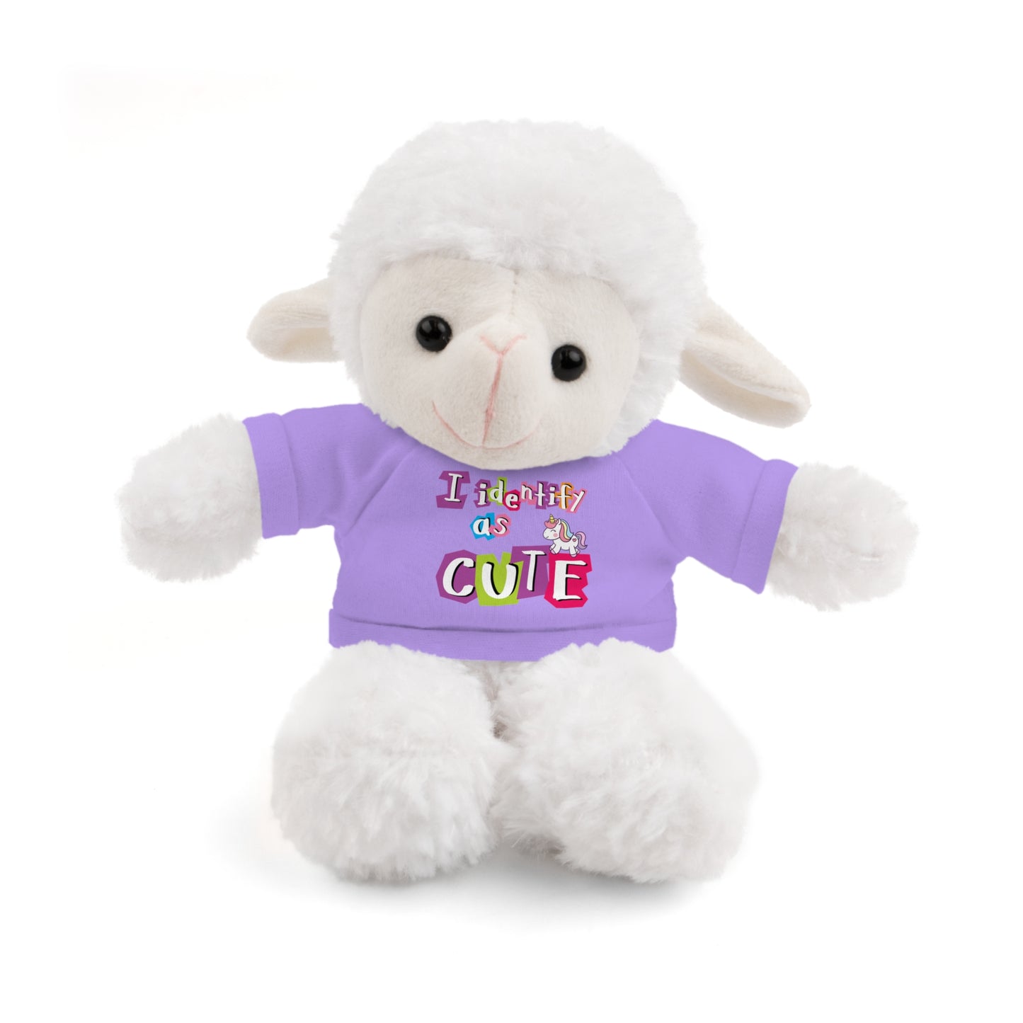 Cuddle Critters 8" Plushie | I Identify as Cute soft toy Lavender Sheep 8"