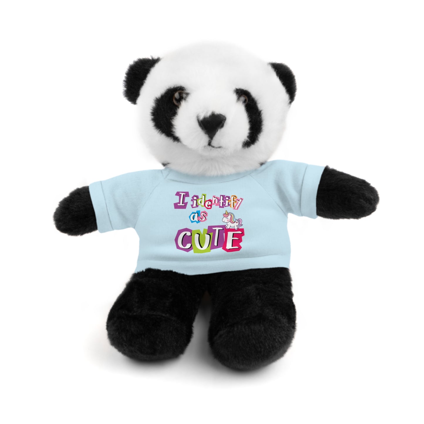 Cuddle Critters 8" Plushie | I Identify as Cute soft toy Light Blue Panda 8"