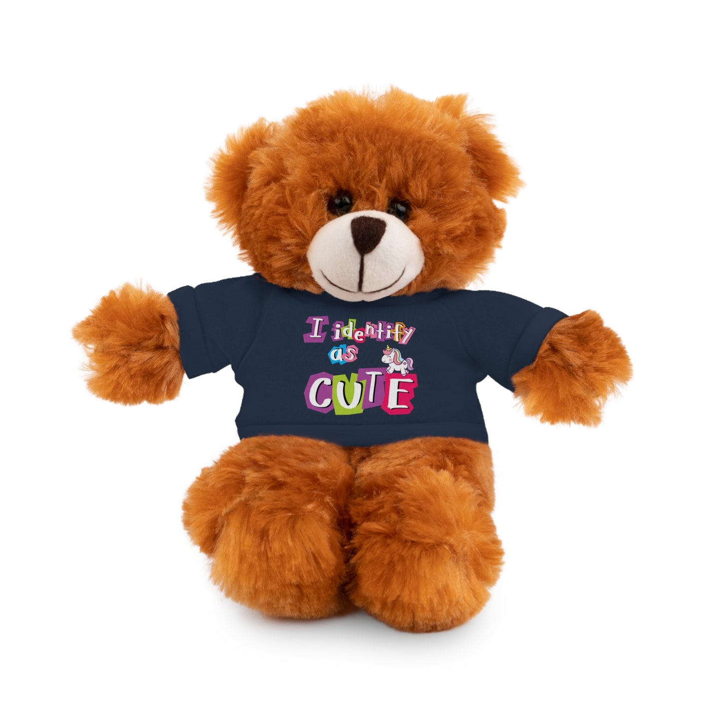 Cuddle Critters 8" Plushie | I Identify as Cute soft toy Navy Bear 8"