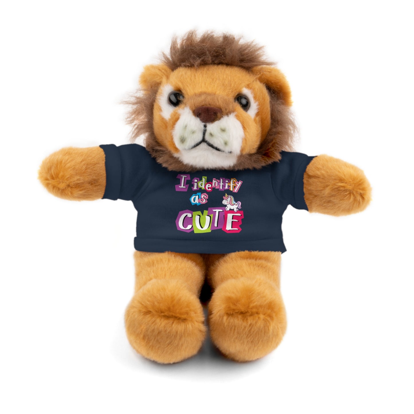 Cuddle Critters 8" Plushie | I Identify as Cute soft toy Navy Lion 8"