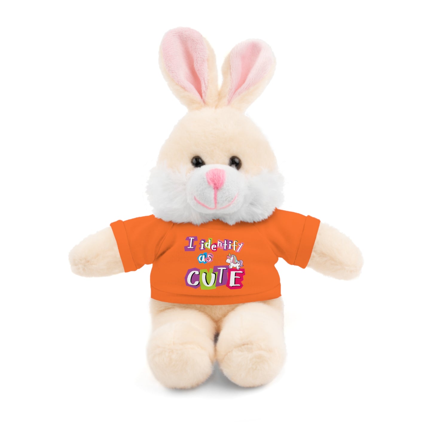 Cuddle Critters 8" Plushie | I Identify as Cute soft toy Orange Bunny 8"