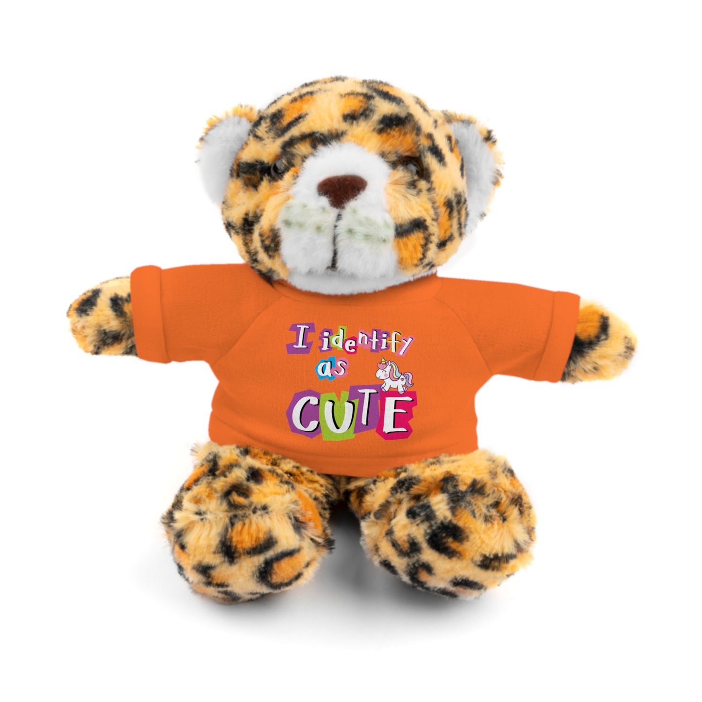 Cuddle Critters 8" Plushie | I Identify as Cute soft toy Orange Jaguar 8"