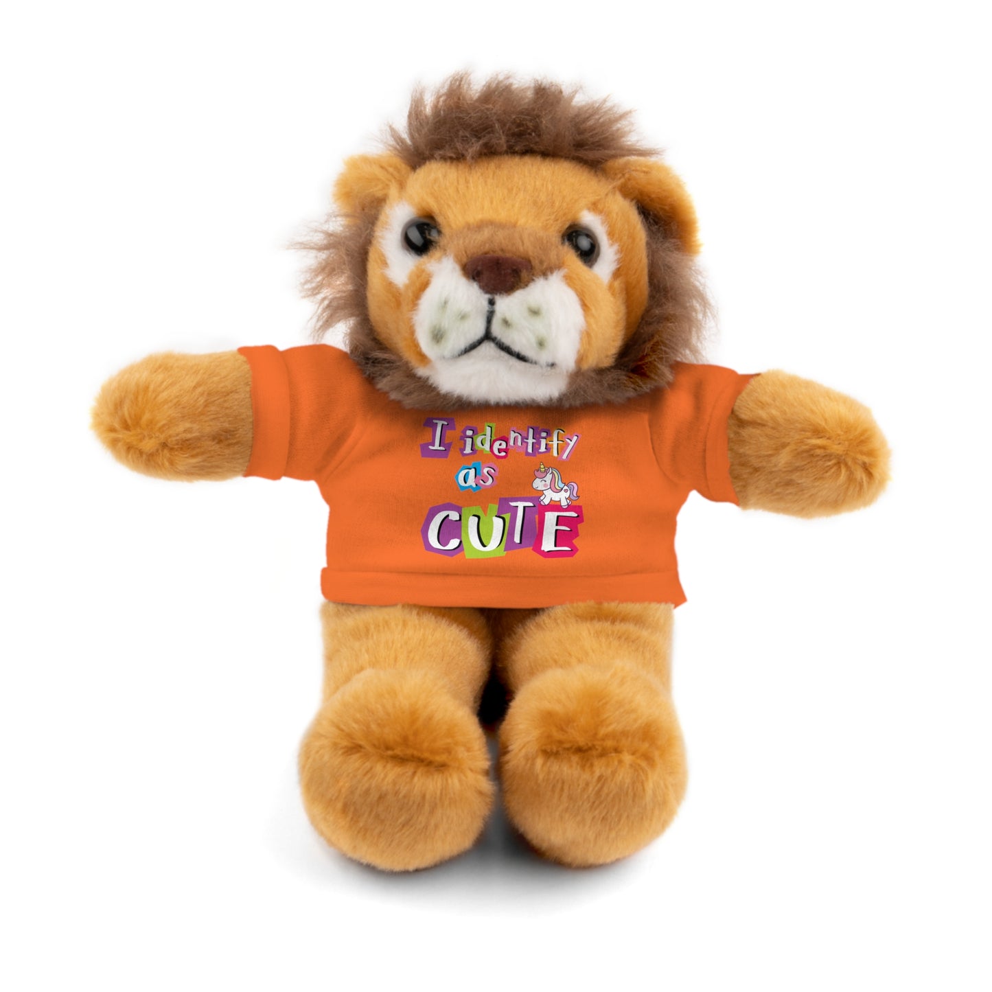 Cuddle Critters 8" Plushie | I Identify as Cute soft toy Orange Lion 8"