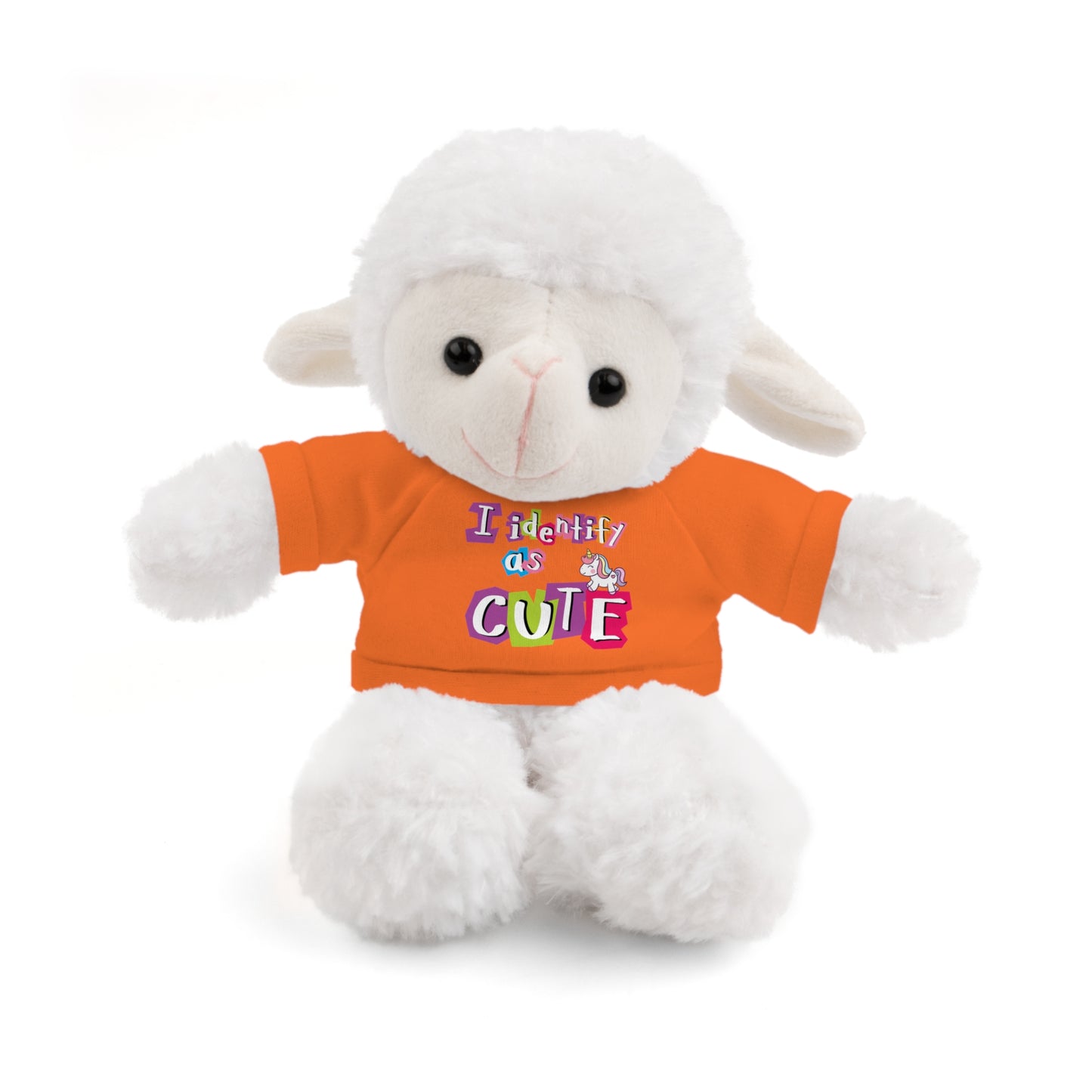 Cuddle Critters 8" Plushie | I Identify as Cute soft toy Orange Sheep 8"