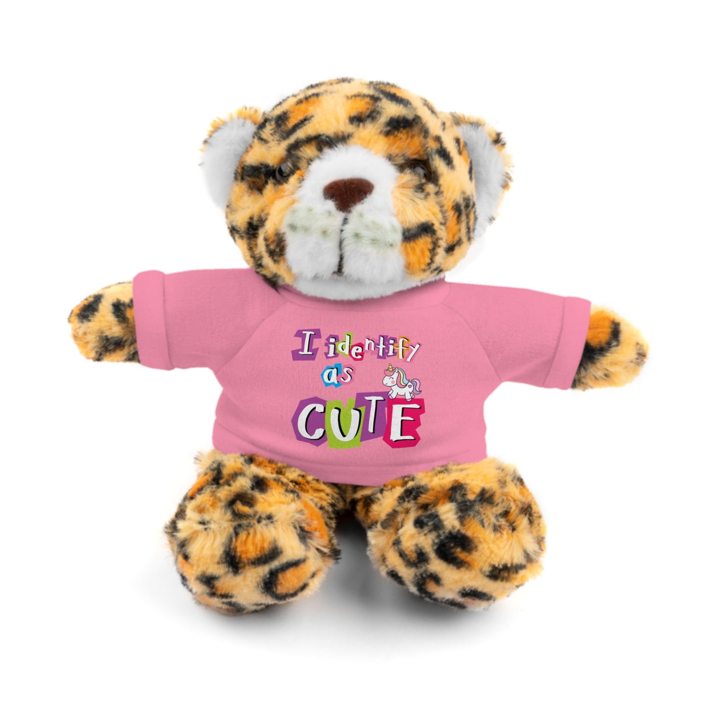 Cuddle Critters 8" Plushie | I Identify as Cute soft toy Pink Jaguar 8"