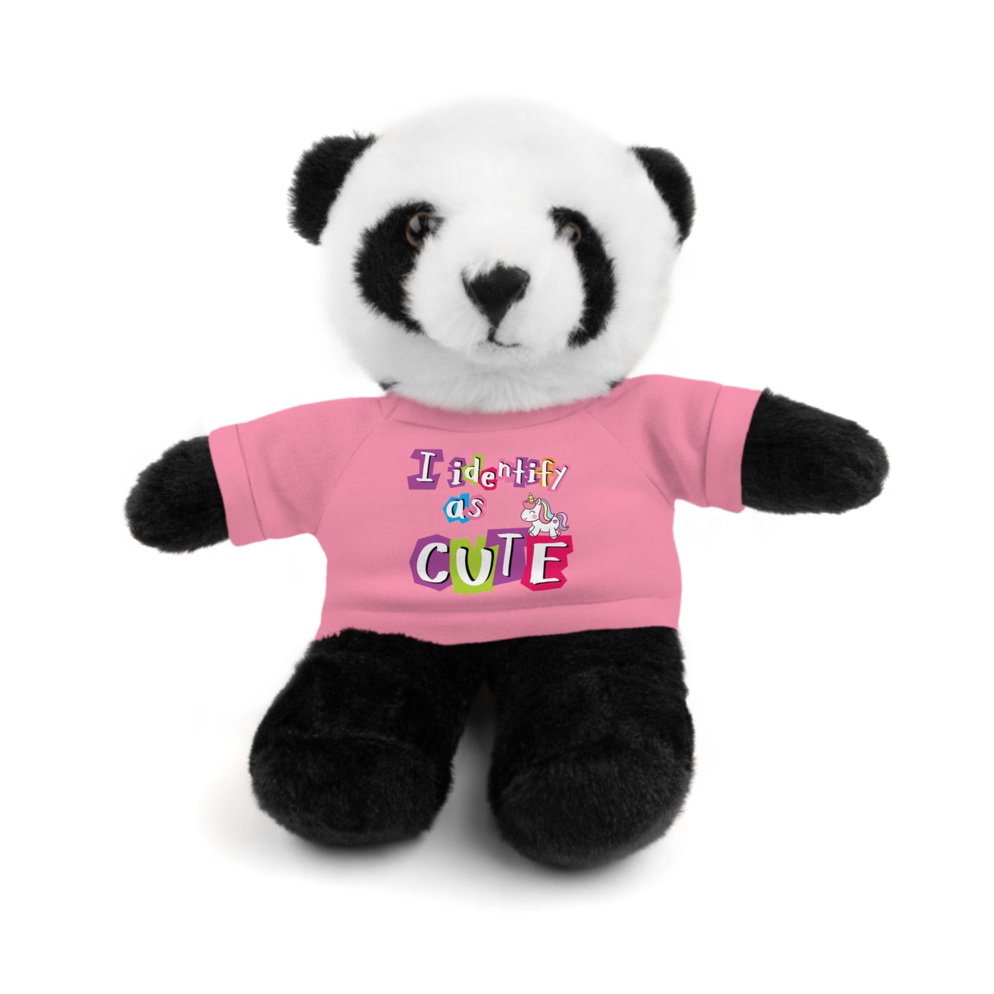 Cuddle Critters 8" Plushie | I Identify as Cute soft toy Pink Panda 8"