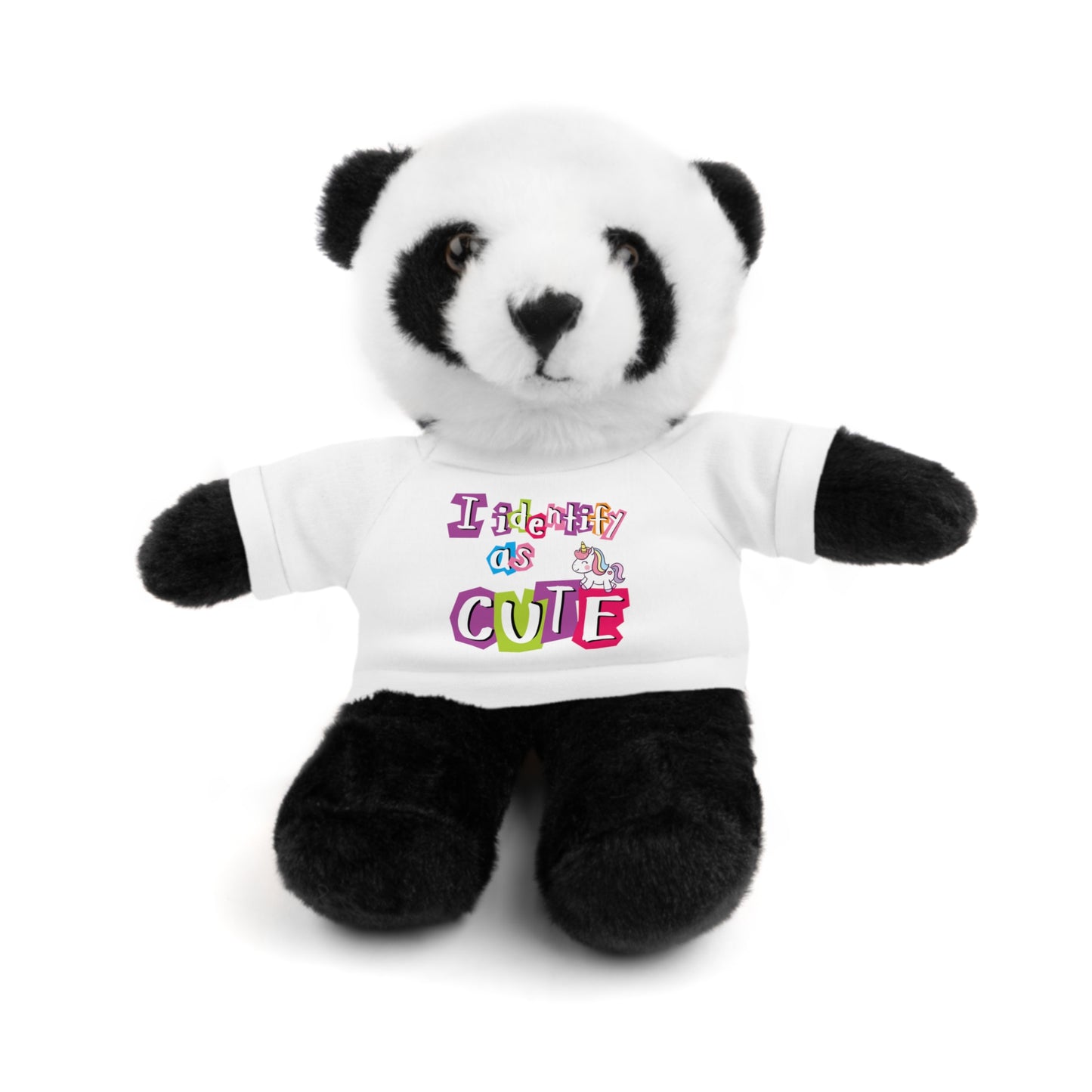 Cuddle Critters 8" Plushie | I Identify as Cute soft toy White Panda 8"