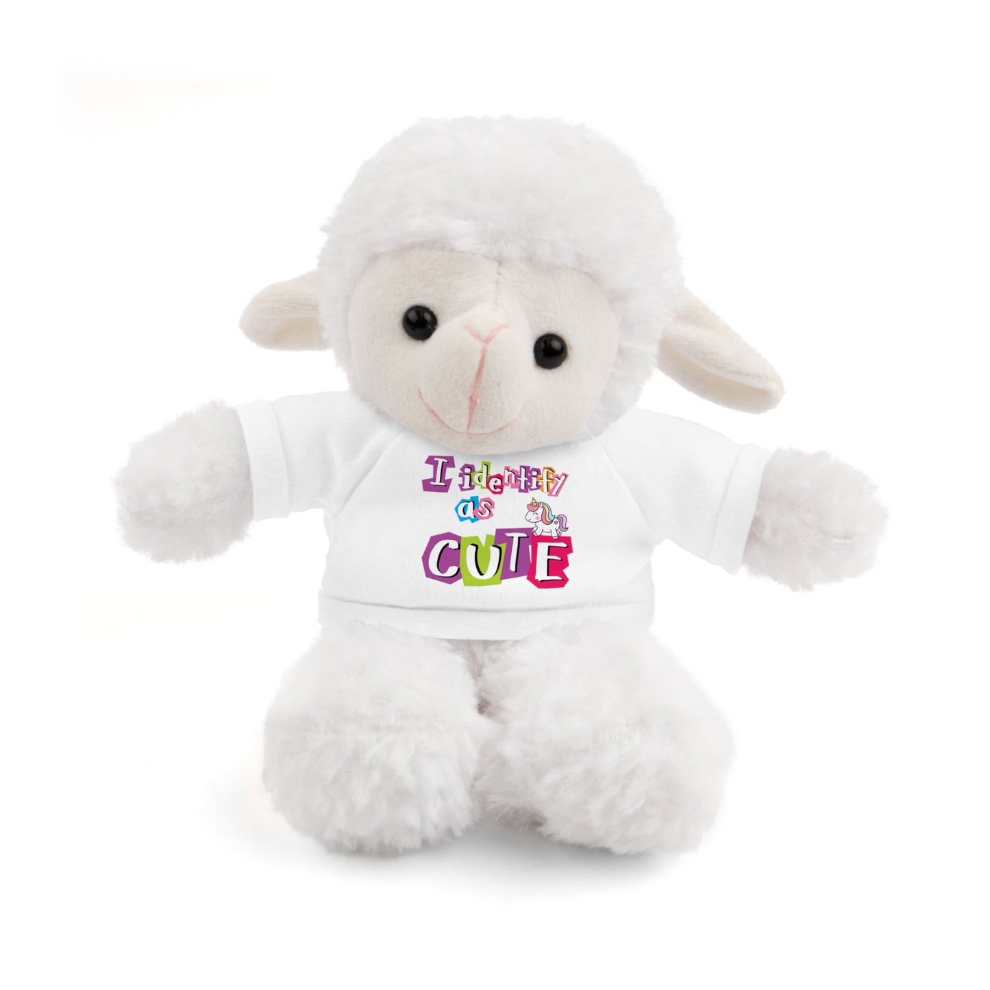 Cuddle Critters 8" Plushie | I Identify as Cute soft toy White Sheep 8"