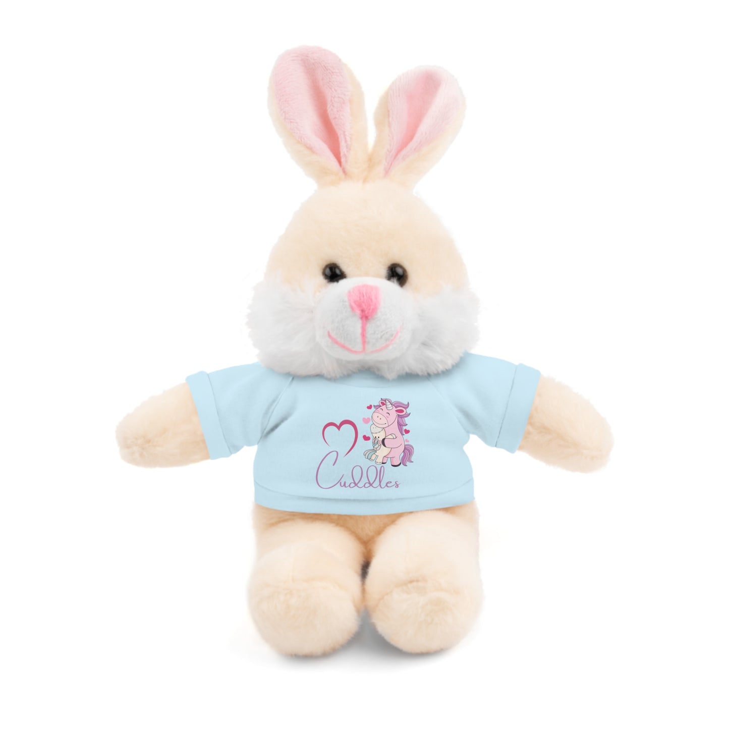 Cuddle Critters 8" Plushie | I Love Cuddles soft toy Light Blue Bunny 8"