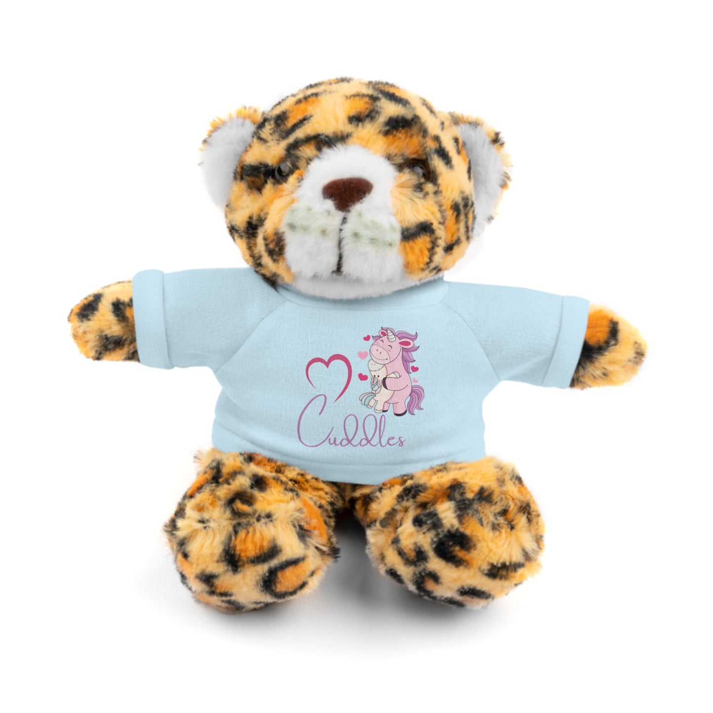 Cuddle Critters 8" Plushie | I Love Cuddles soft toy Light Blue Jaguar 8"