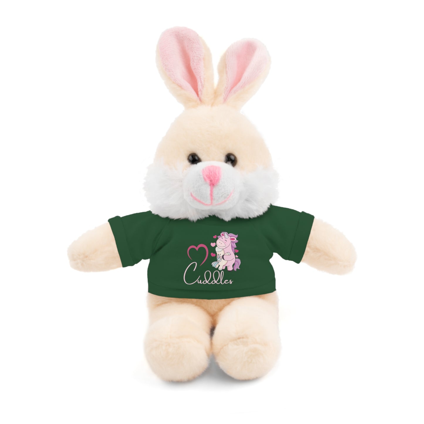 Cuddle Critters 8" Plushie | I Love Cuddles soft toy Forest Green Bunny 8"