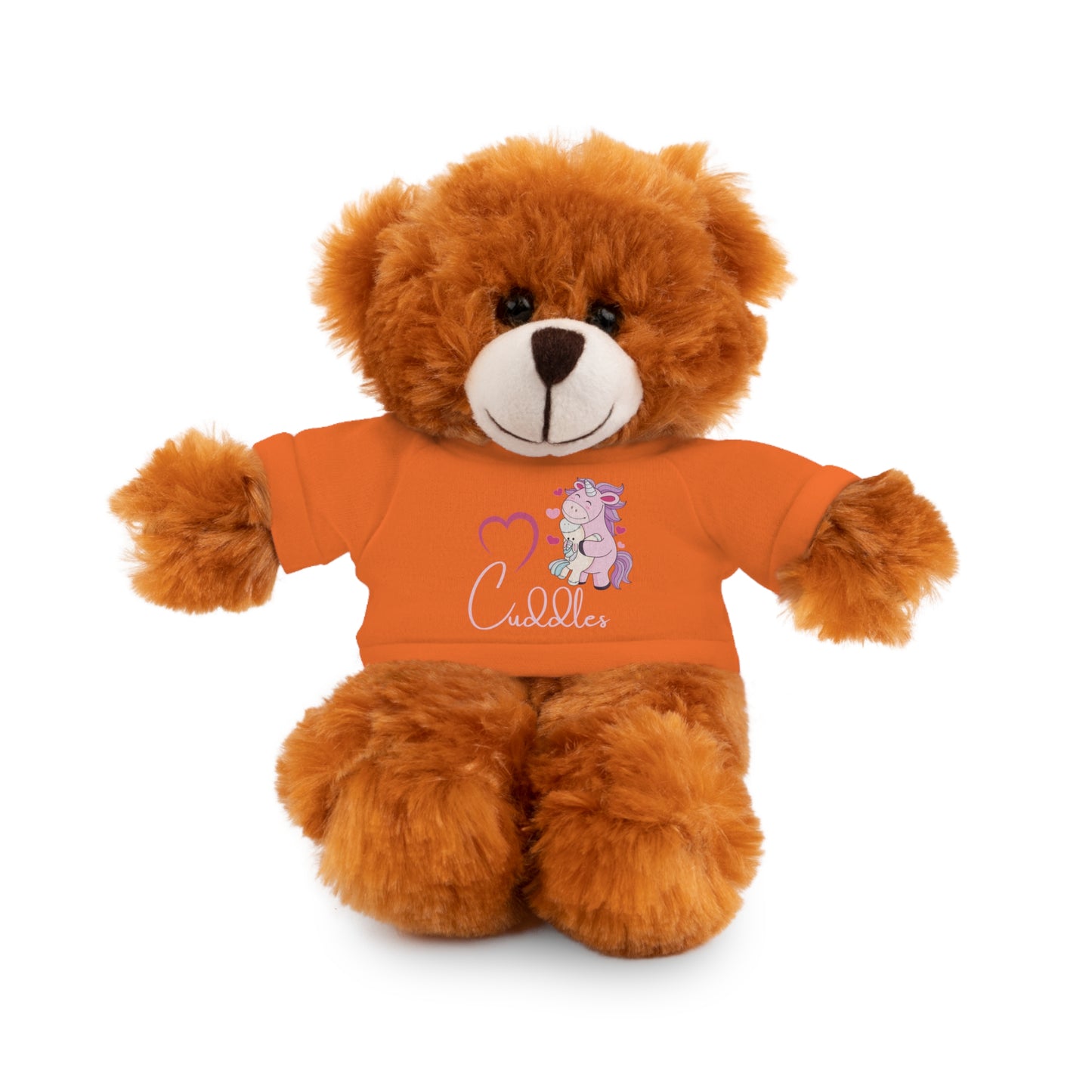 Cuddle Critters 8" Plushie | I Love Cuddles soft toy Orange Bear 8"