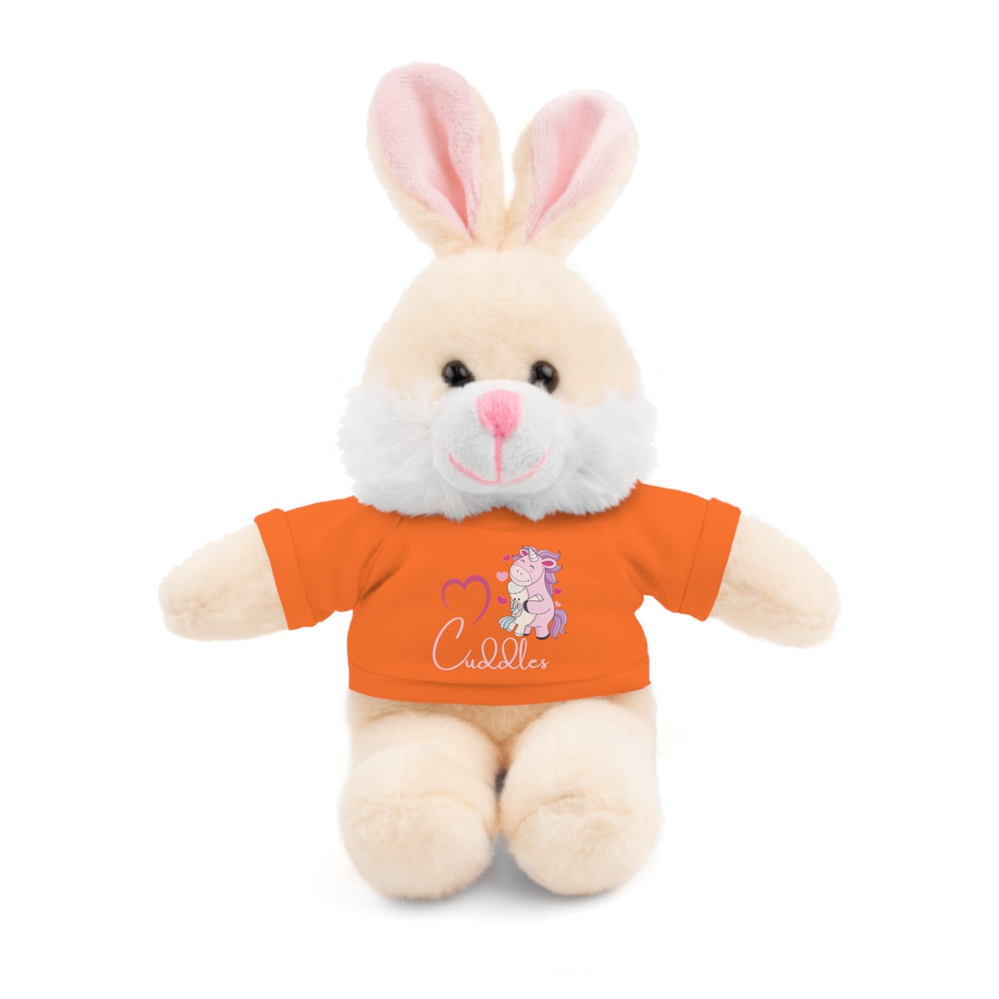 Cuddle Critters 8" Plushie | I Love Cuddles soft toy Orange Bunny 8"