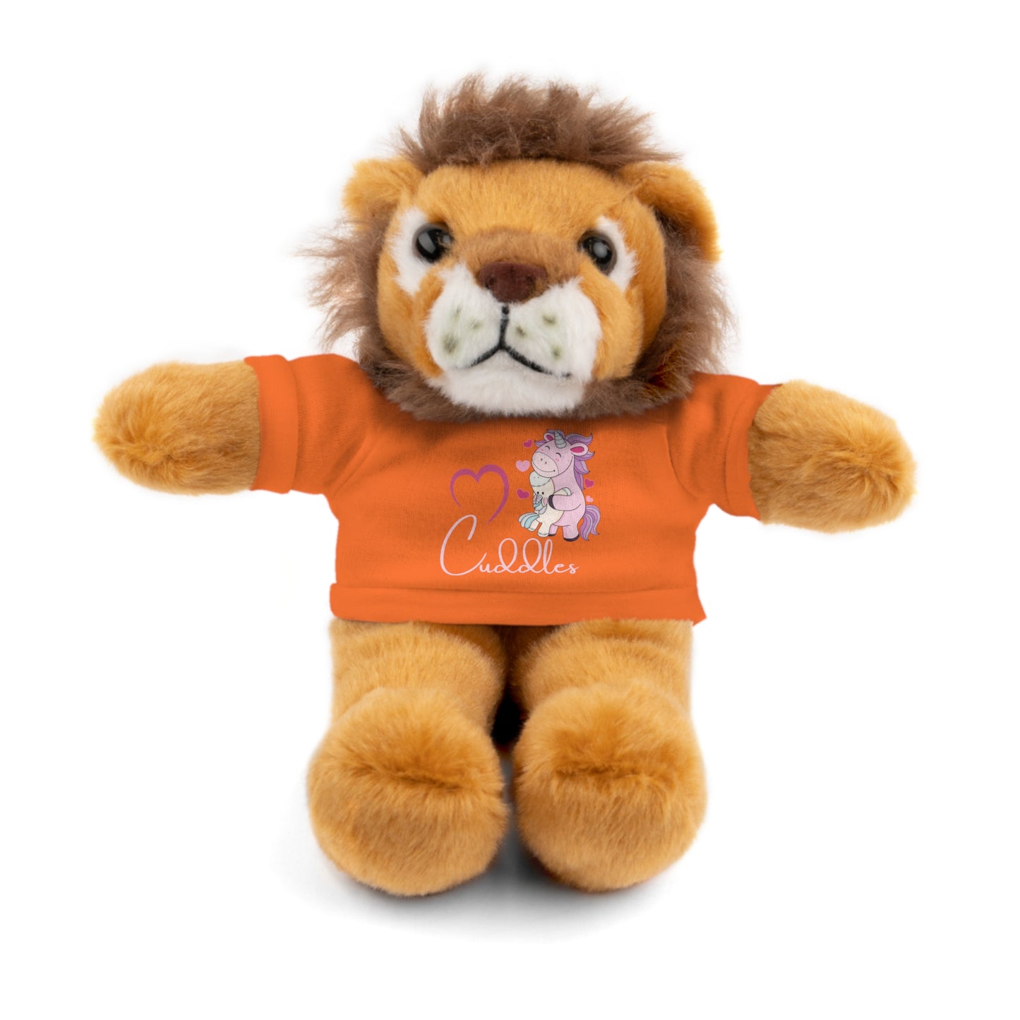 Cuddle Critters 8" Plushie | I Love Cuddles soft toy Orange Lion 8"