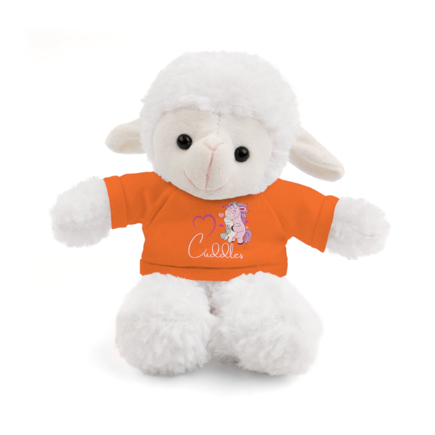 Cuddle Critters 8" Plushie | I Love Cuddles soft toy Orange Sheep 8"