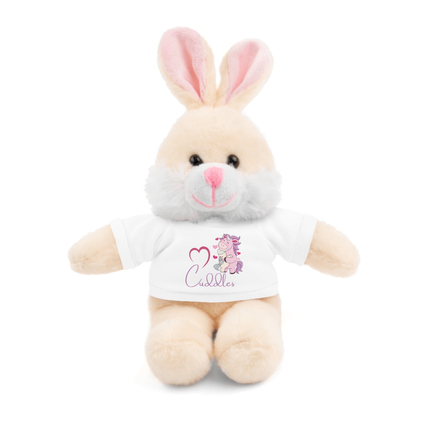 Cuddle Critters 8" Plushie | I Love Cuddles soft toy White Bunny 8"