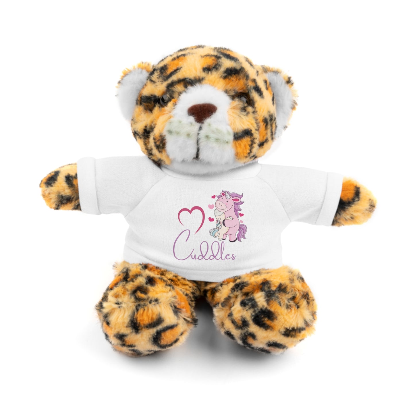 Cuddle Critters 8" Plushie | I Love Cuddles soft toy White Jaguar 8"