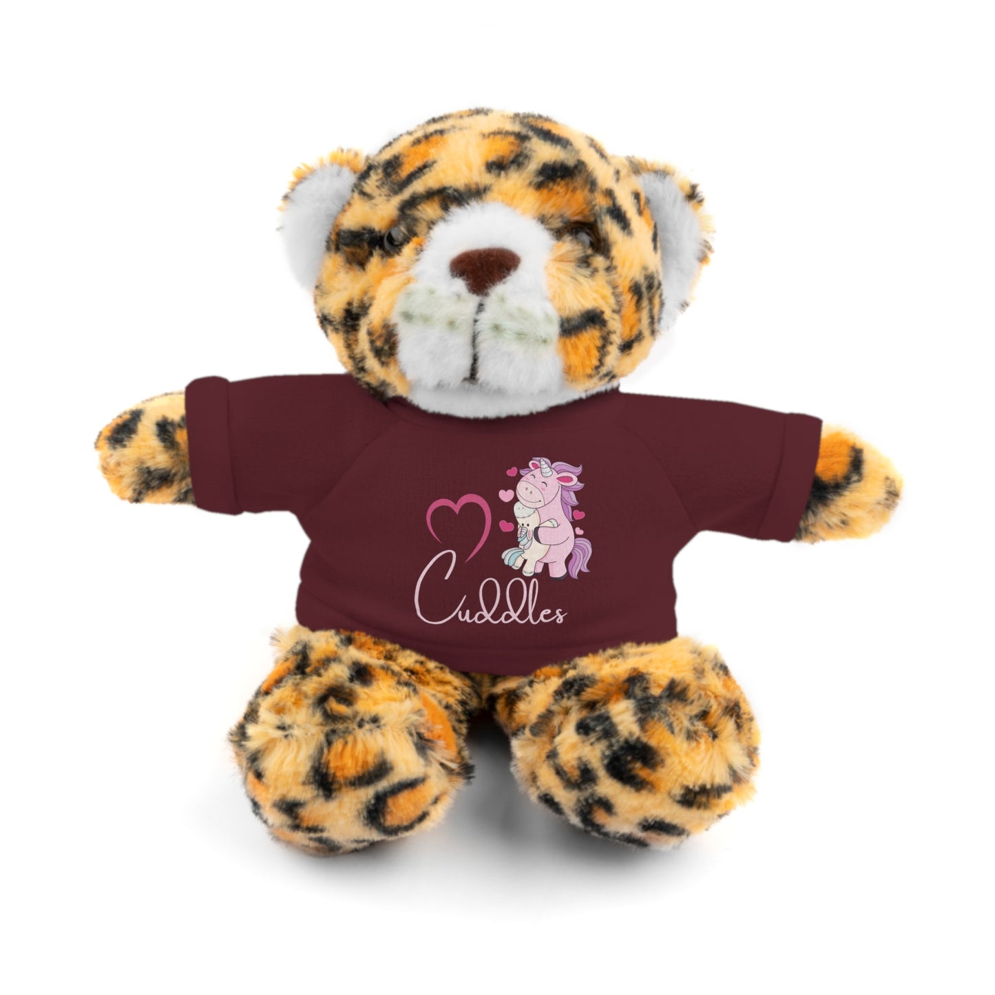 Cuddle Critters 8" Plushie | I Love Cuddles soft toy Maroon Jaguar 8"