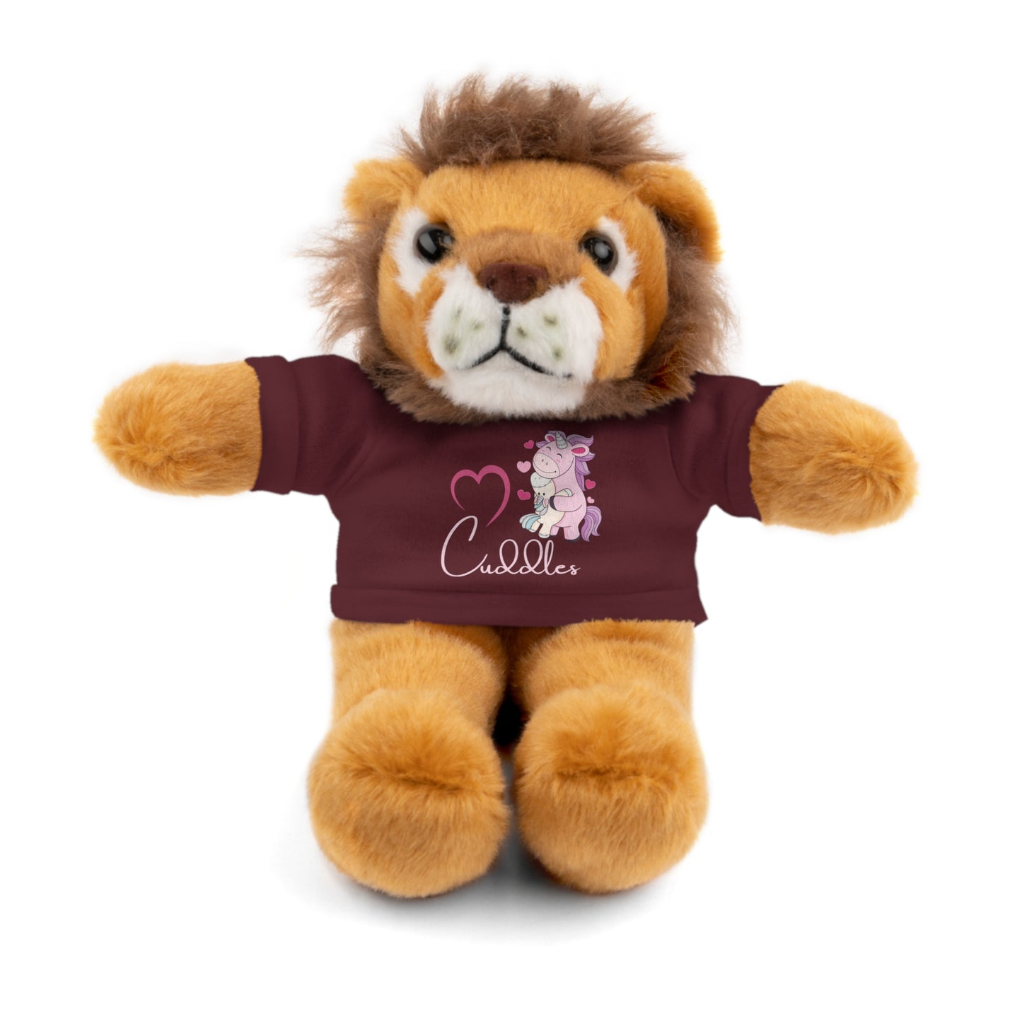 Cuddle Critters 8" Plushie | I Love Cuddles soft toy Maroon Lion 8"