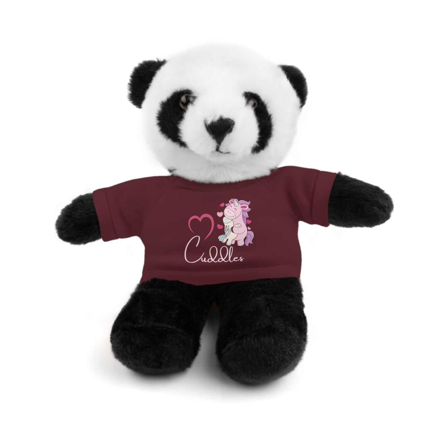 Cuddle Critters 8" Plushie | I Love Cuddles soft toy Maroon Panda 8"