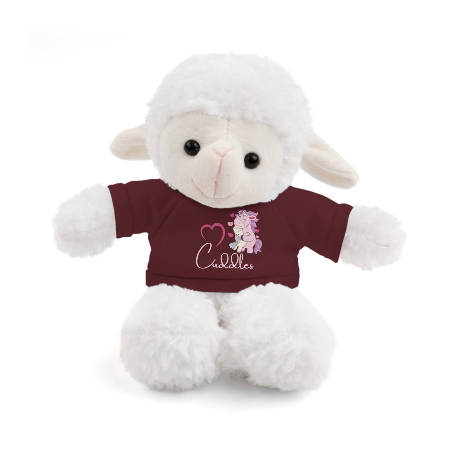 Cuddle Critters 8" Plushie | I Love Cuddles soft toy Maroon Sheep 8"