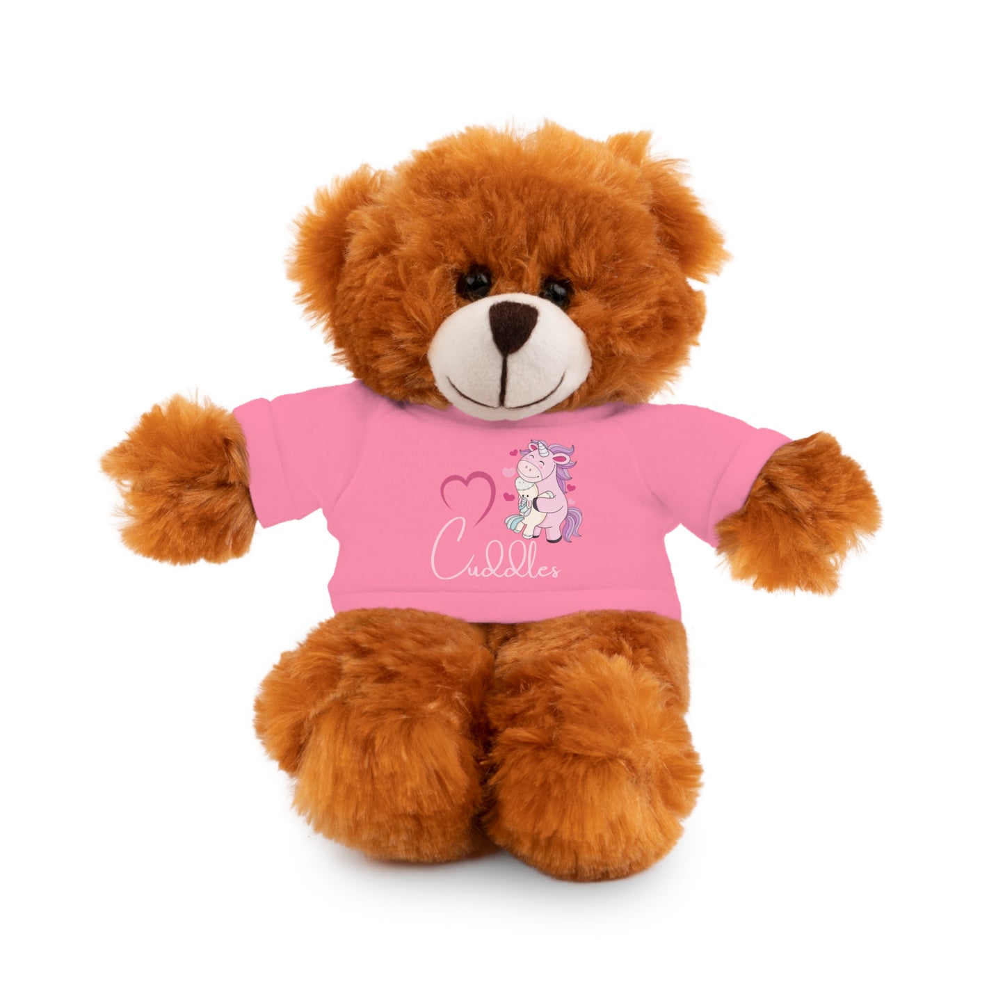 Cuddle Critters 8" Plushie | I Love Cuddles soft toy Pink Bear 8"