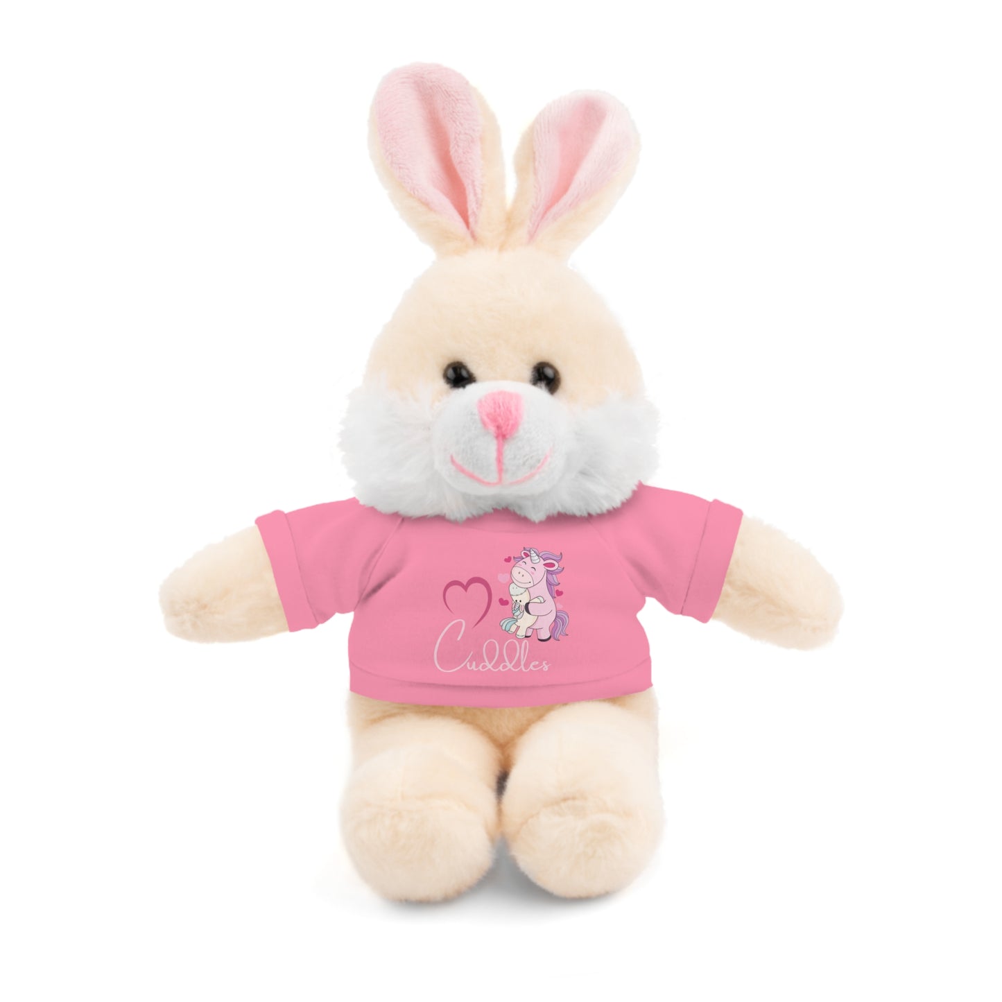 Cuddle Critters 8" Plushie | I Love Cuddles soft toy Pink Bunny 8"