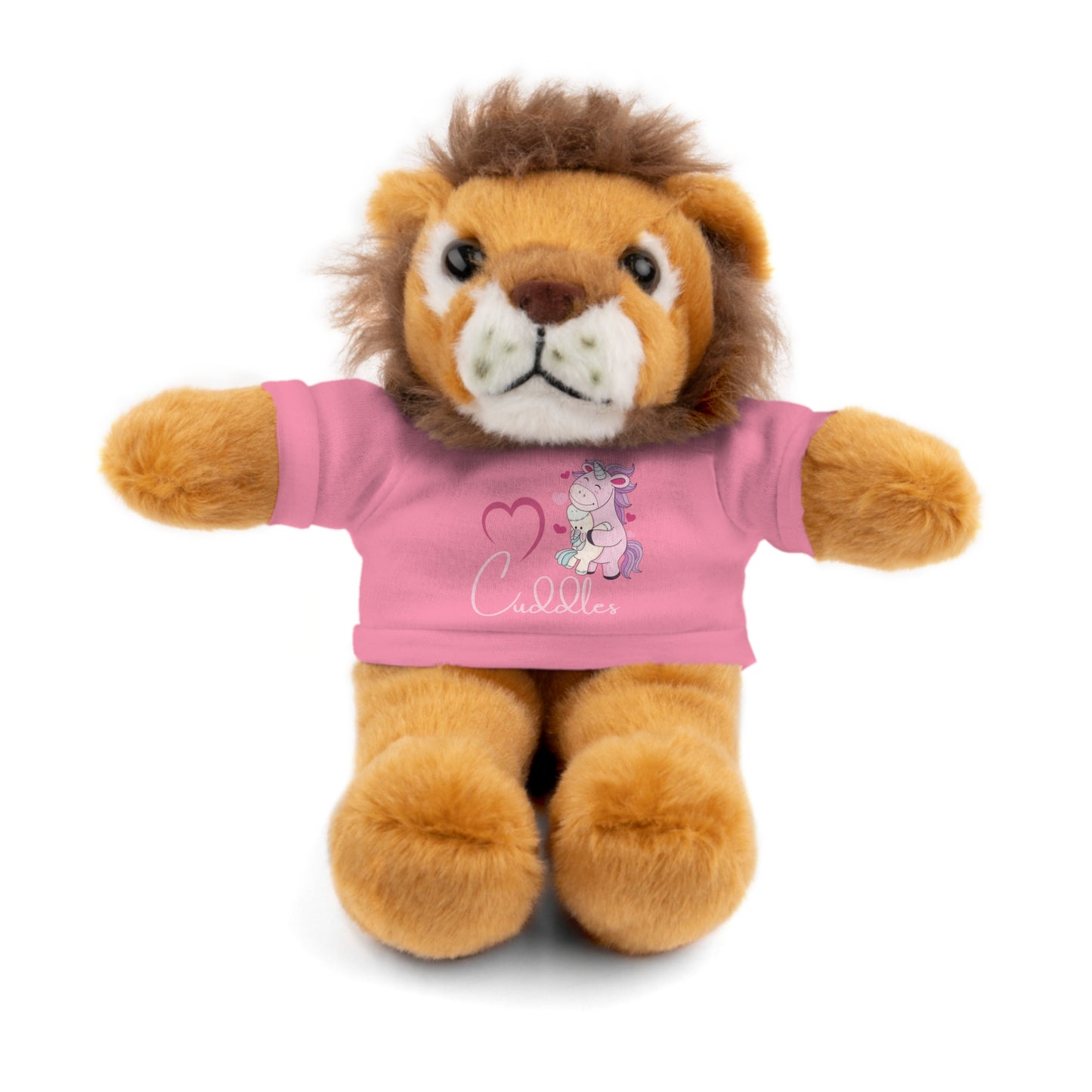 Cuddle Critters 8" Plushie | I Love Cuddles soft toy Pink Lion 8"