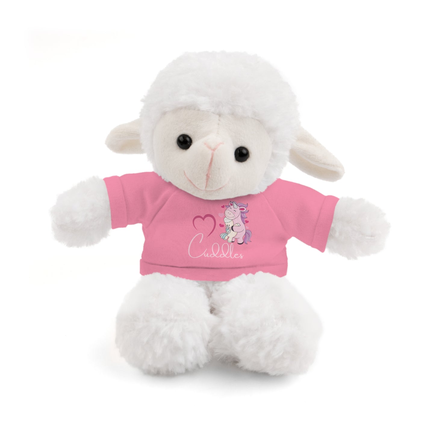 Cuddle Critters 8" Plushie | I Love Cuddles soft toy Pink Sheep 8"