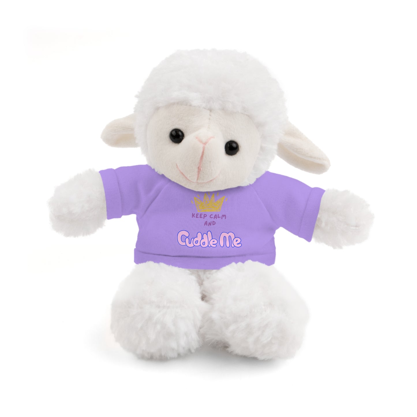 Cuddle Critters 8" Plushie | Keep Calm and Cuddle Me soft toy Lavender Sheep 8"