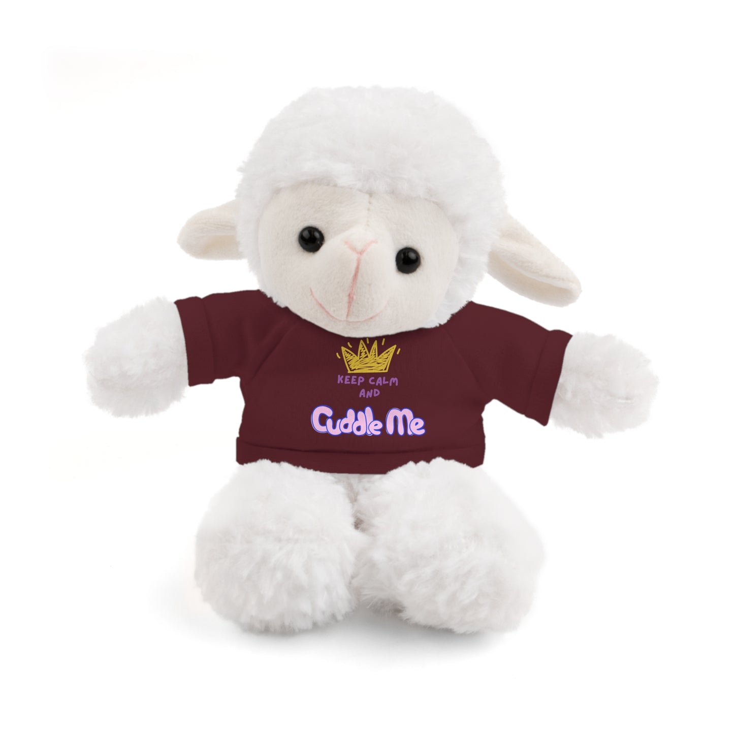 Cuddle Critters 8" Plushie | Keep Calm and Cuddle Me soft toy Maroon Sheep 8"